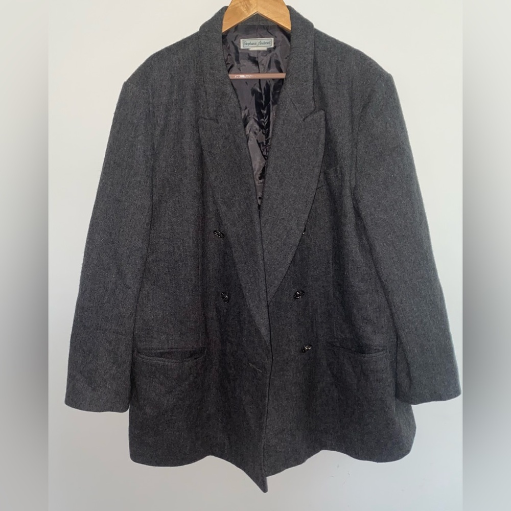 STEPHAINE ANDREWS 100% Wool Blazer Size 22